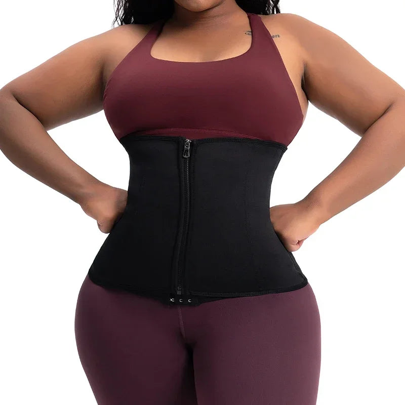 Women Waist Trainer Body Shaper Gym Fat Burning Sauna Sweat Belts Weight Loss Corset Shapewear Flat Belly Slimming Tummy Sheath