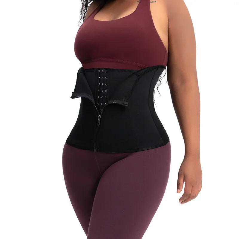 Women Waist Trainer Body Shaper Gym Fat Burning Sauna Sweat Belts Weight Loss Corset Shapewear Flat Belly Slimming Tummy Sheath